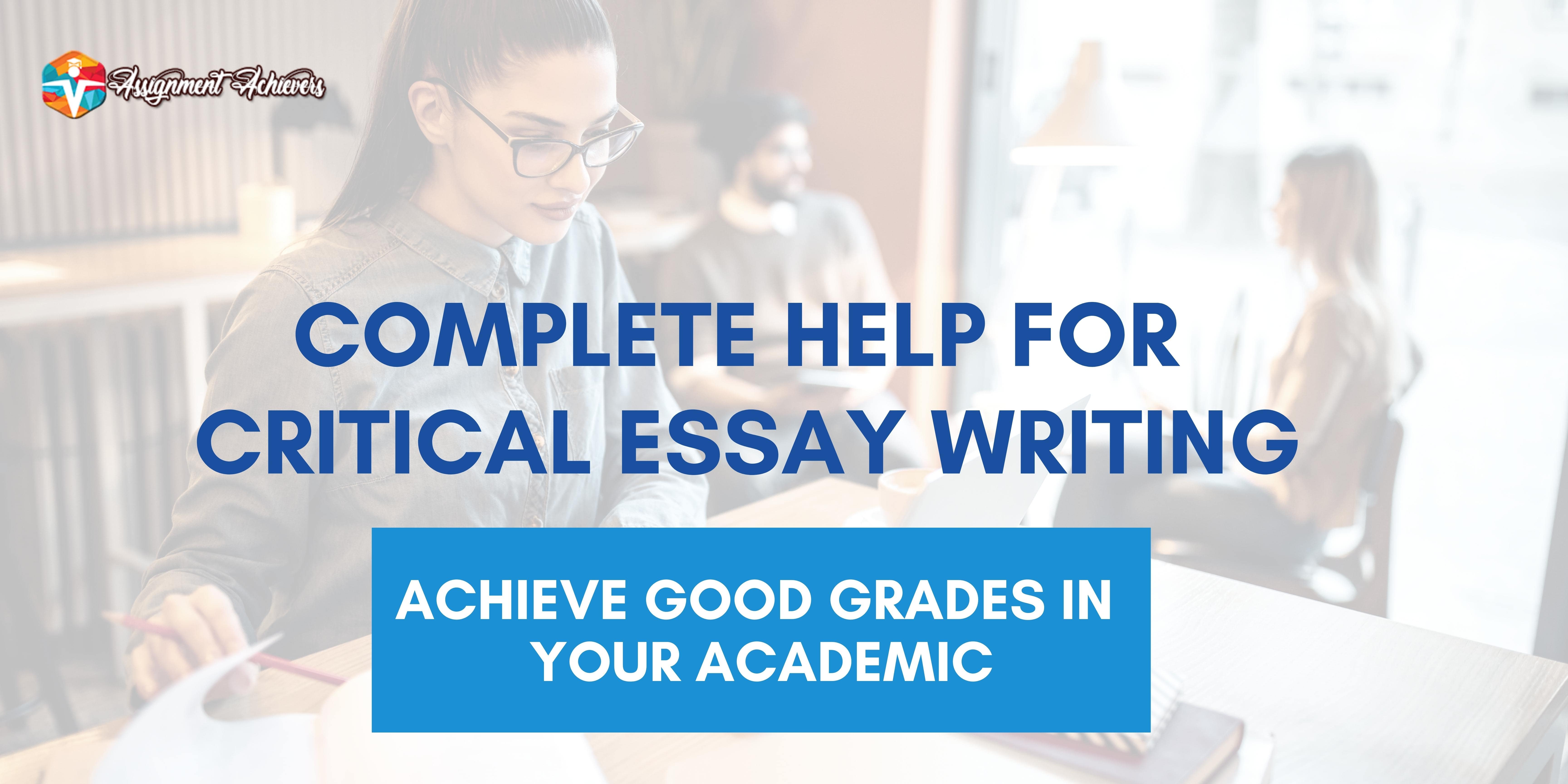 critical essay writers services