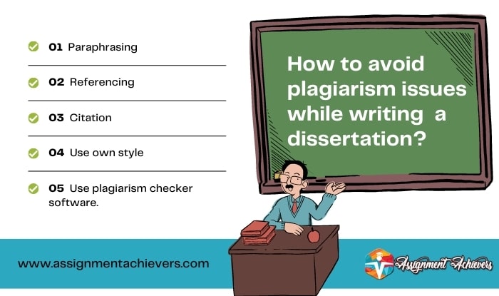 How to avoid plagiarism issues while writing a dissertation?